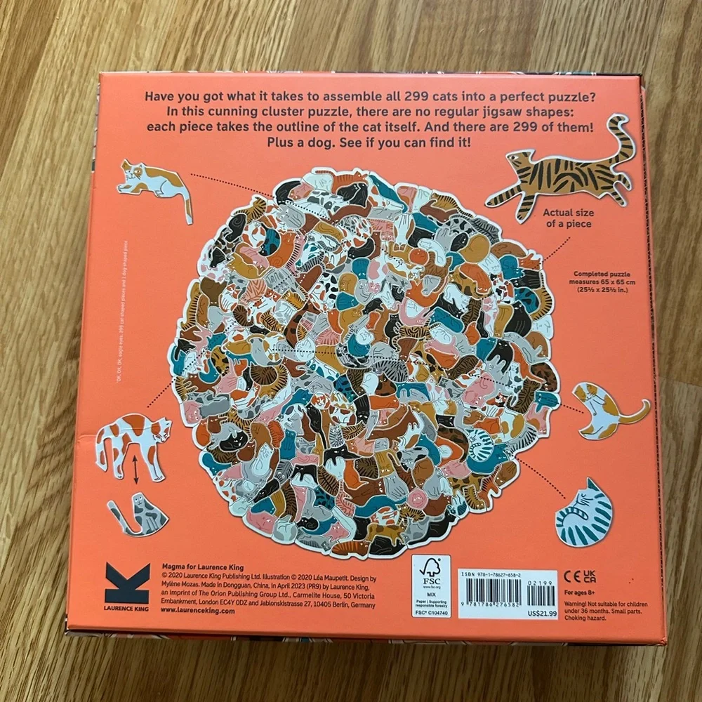 299 Cats and a Dog Puzzle - Multicolor